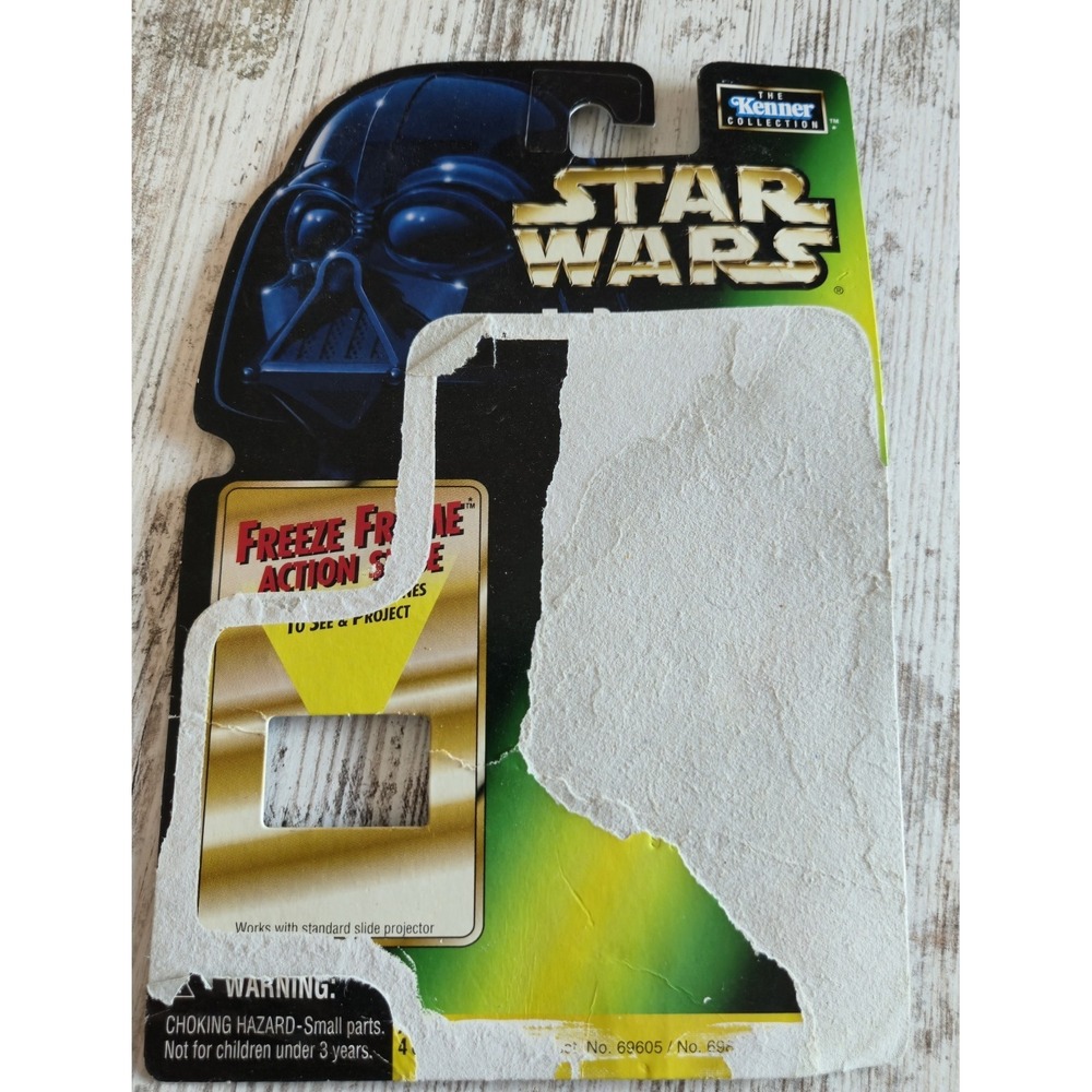 Vintage 1998 Star Wars POTF Ugnaughts CARDBACK ONLY Kenner Freeze Frame